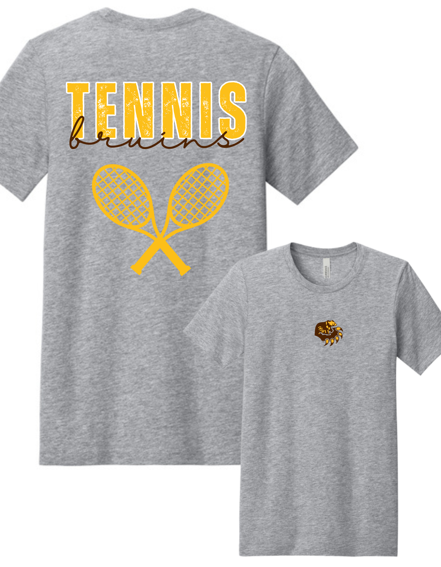 Bruins Tennis Tee, Crew or Hoodie