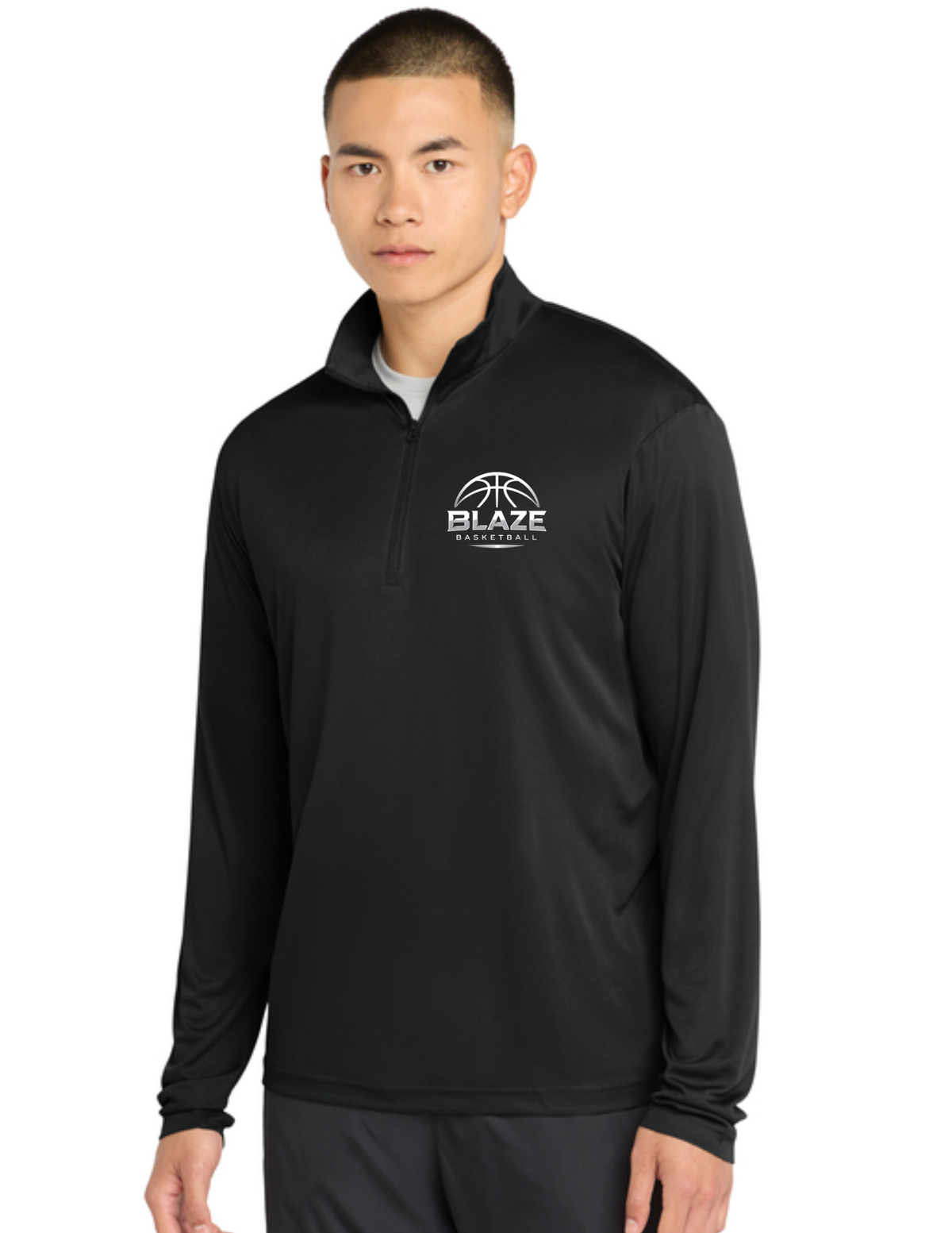 Blaze Basketball Dry Fit 1/4 Zip Long Sleeve