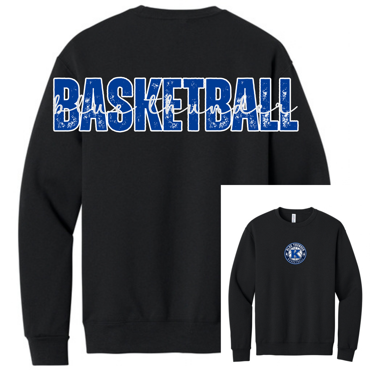 Blue Thunder Big Letter Back Crew