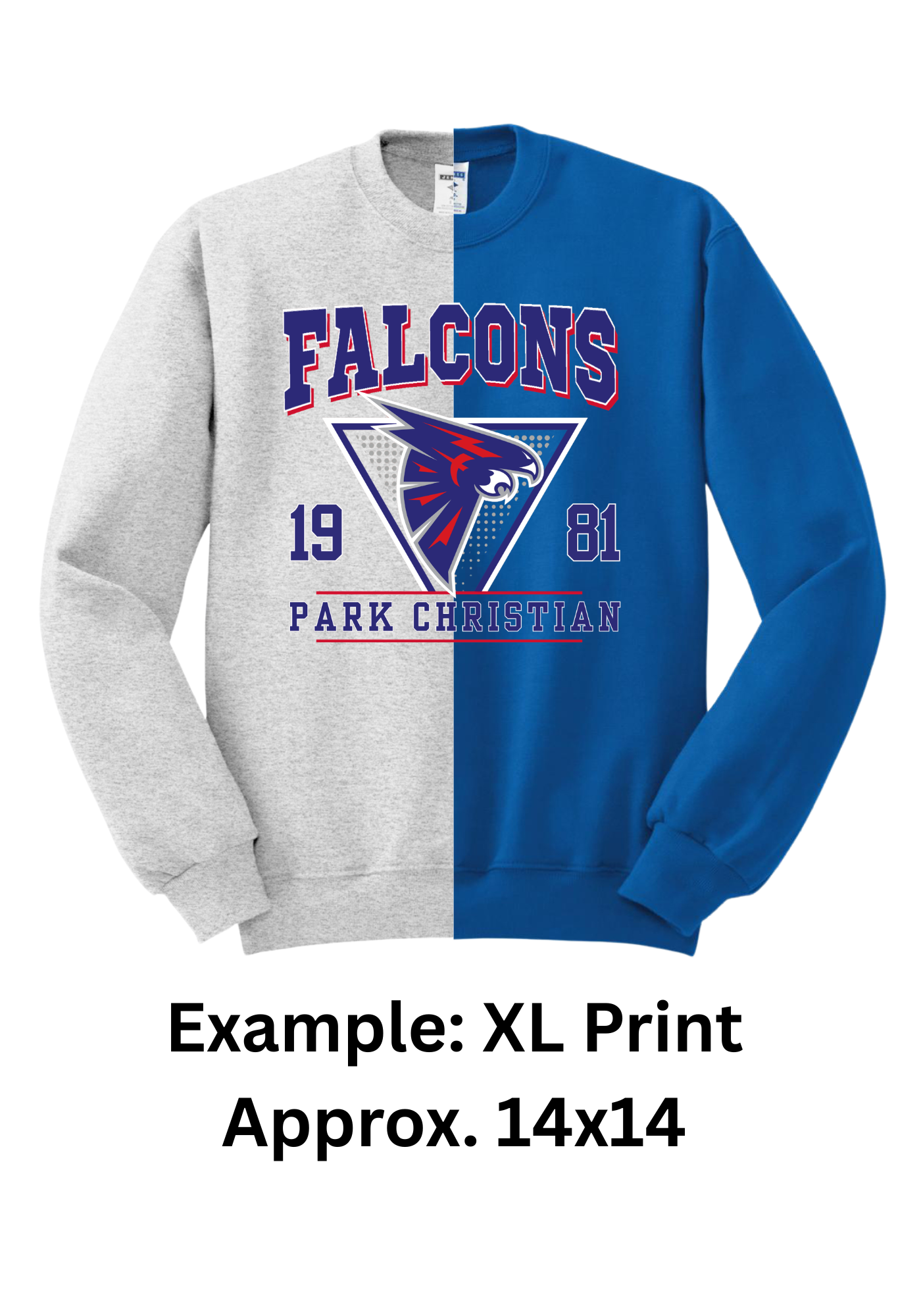 Custom Color-block Crew Sweatshirts