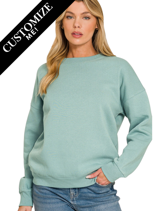Sponge Fleece Crew Sweatshirt