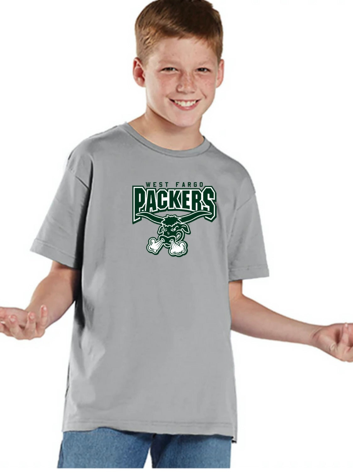 West Fargo Packers Youth Dry Fit Tee