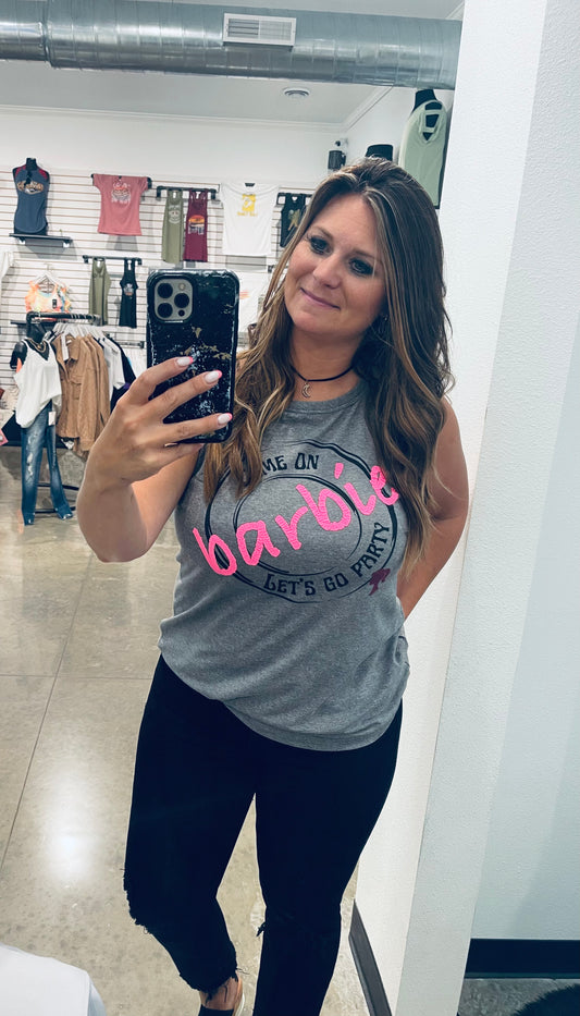 Let's Go Party Barbie Rocker Tank