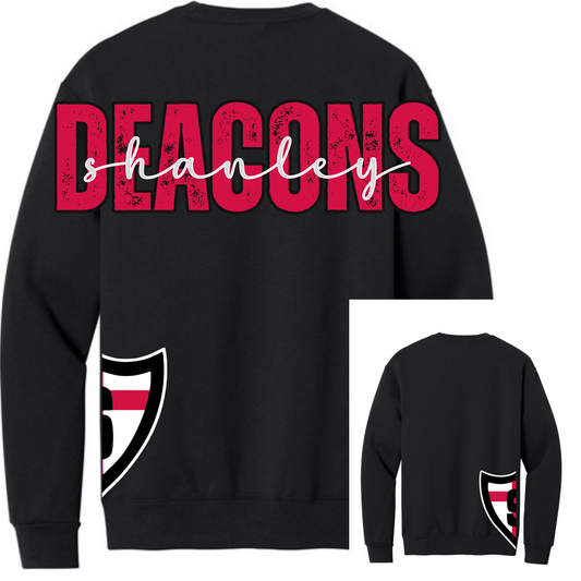 Deacons Large Letter Side Logo Crew