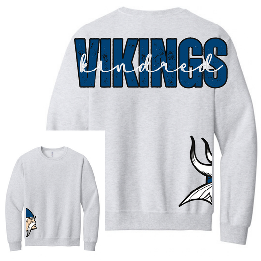 Vikings Large Letter Side Logo Crew