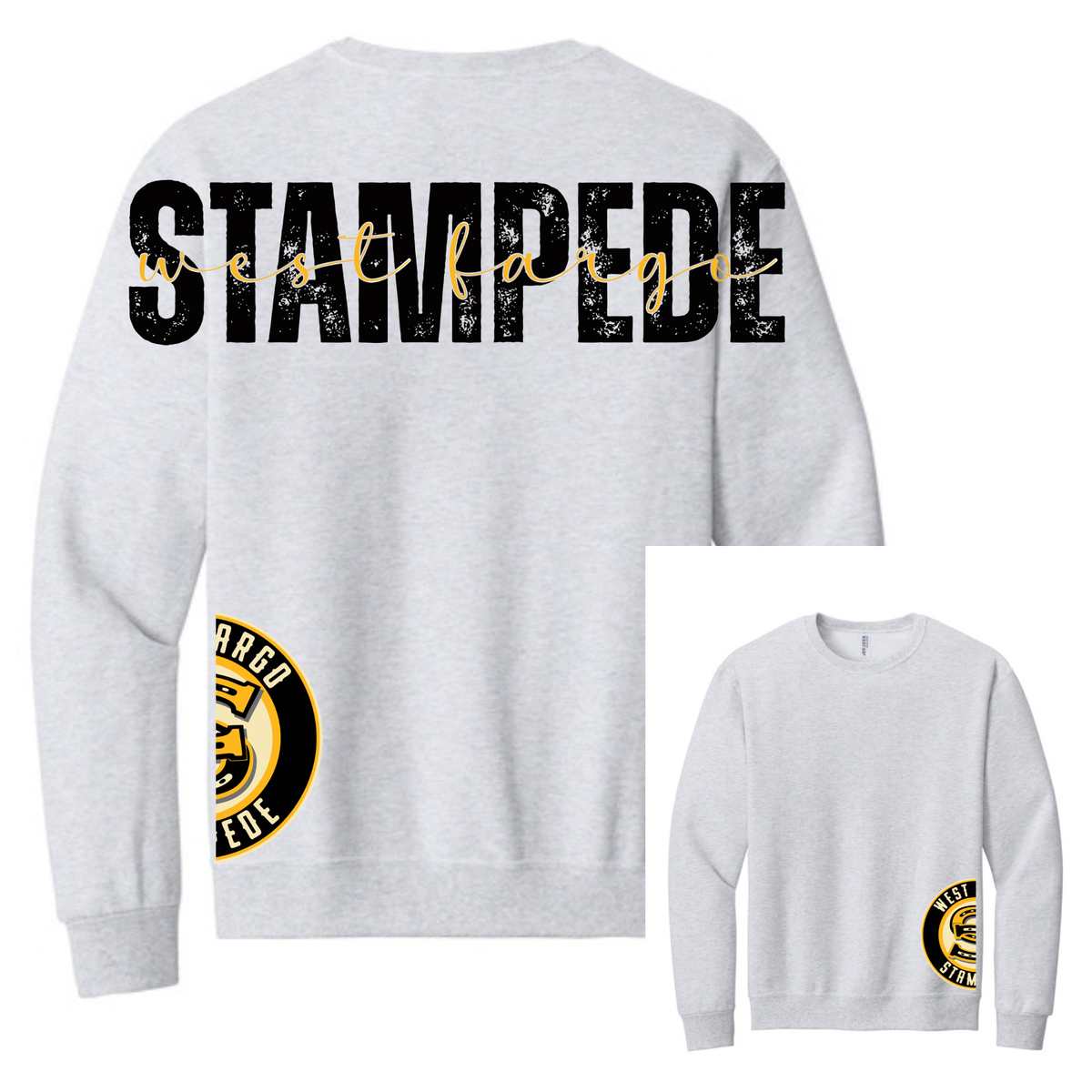 Stampede Large Letter Side Logo Crew