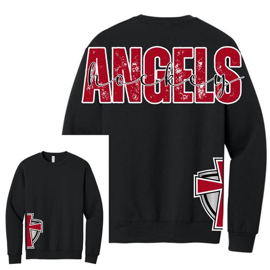 Angels Hockey Large Letter Side Logo Crew