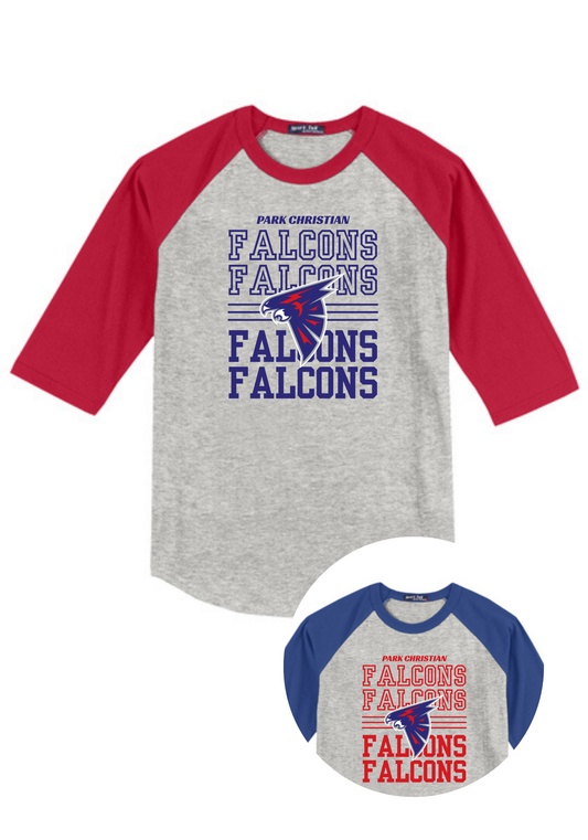 Falcon Raglan 3/4 Sleeve Tee PCS19