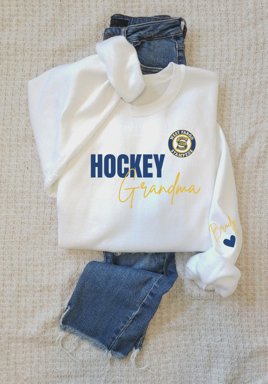 Stampede Grandma Hockey Crew Sweatshirt