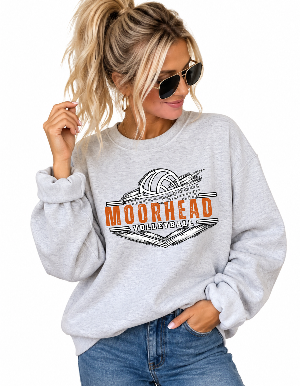 Moorhead Volleyball Tee, Crew, Hoodie