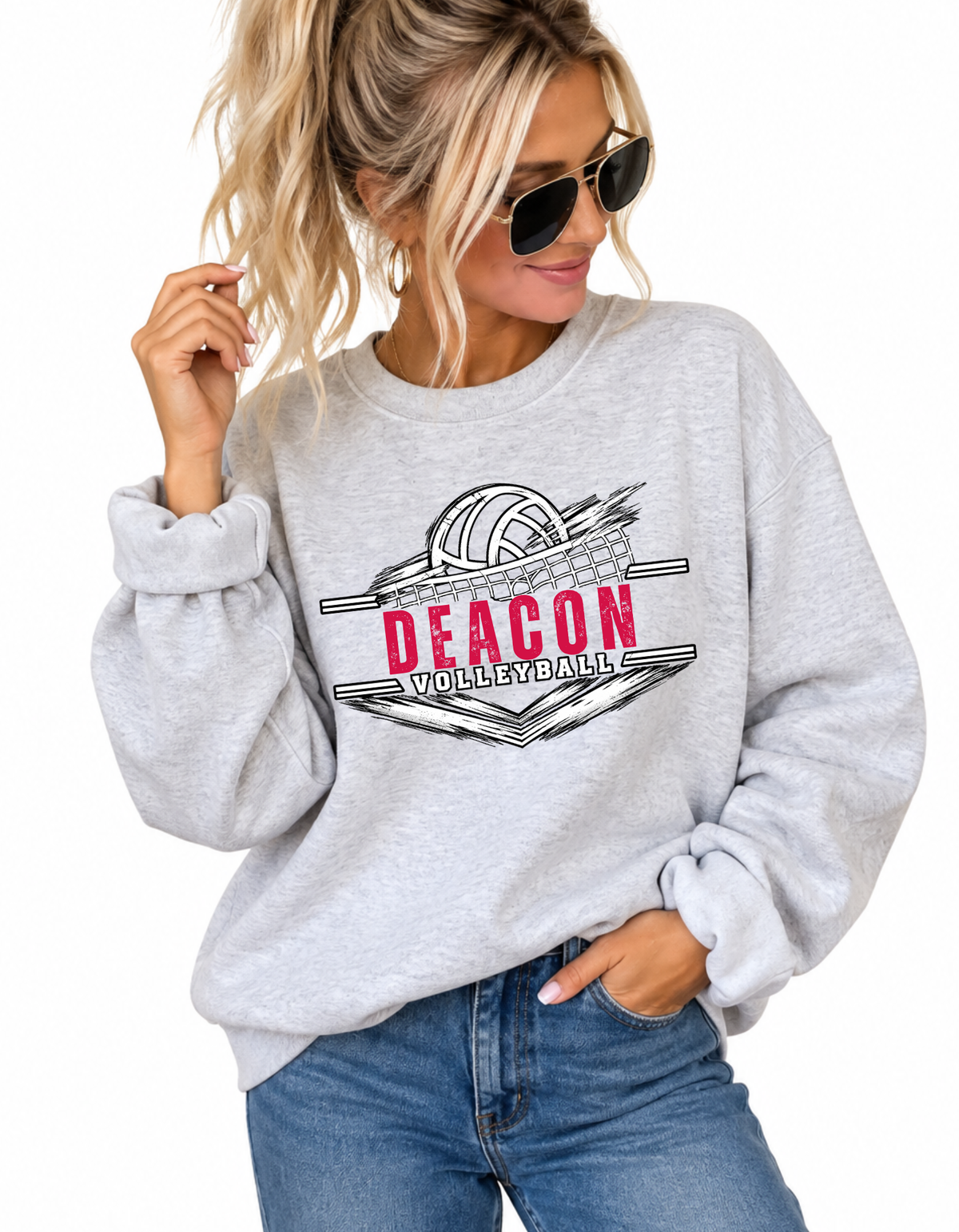 Deacon Volleyball Tee, Crew, Hoodie