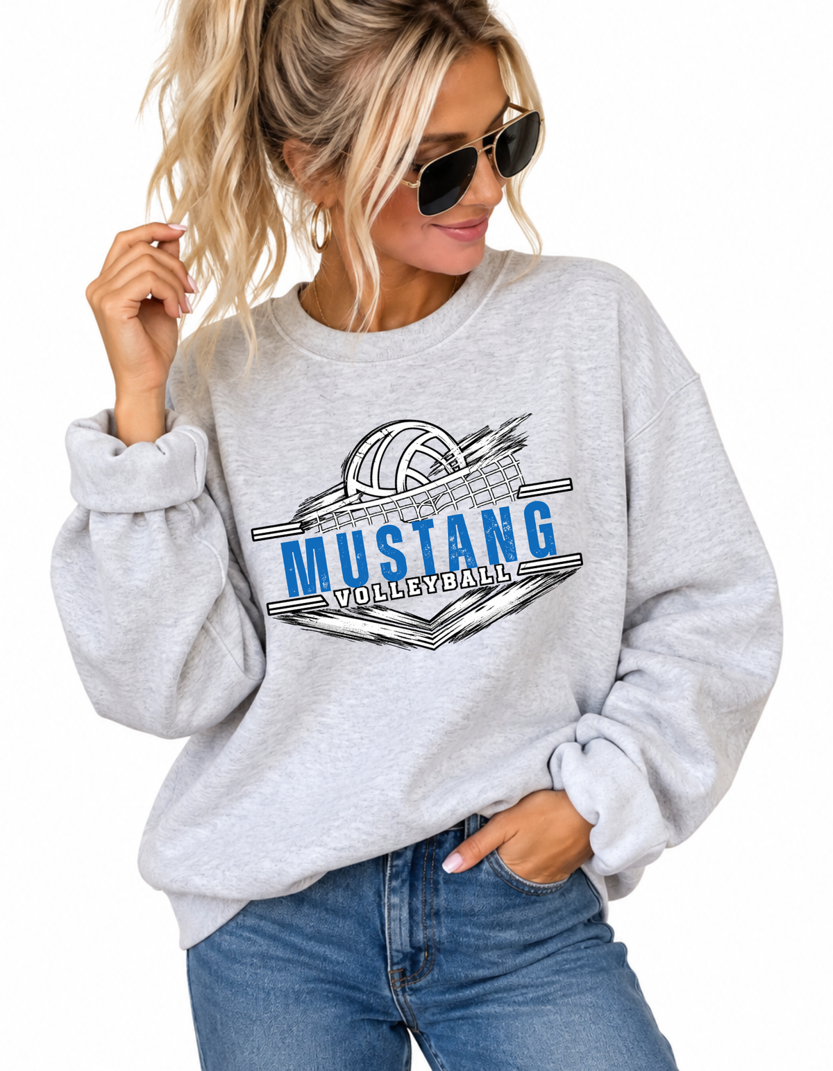 School Volleyball Tee, Crew, Hoodie