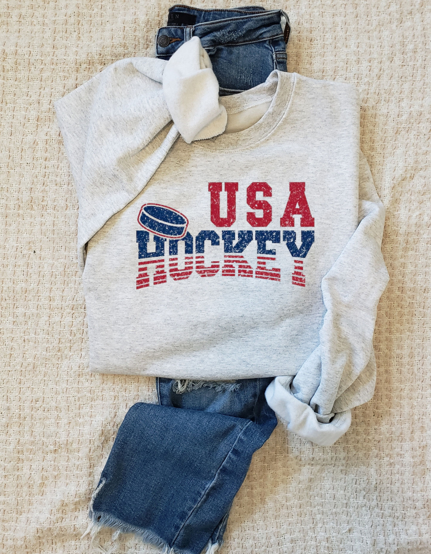 USA Hockey Tee or Crew