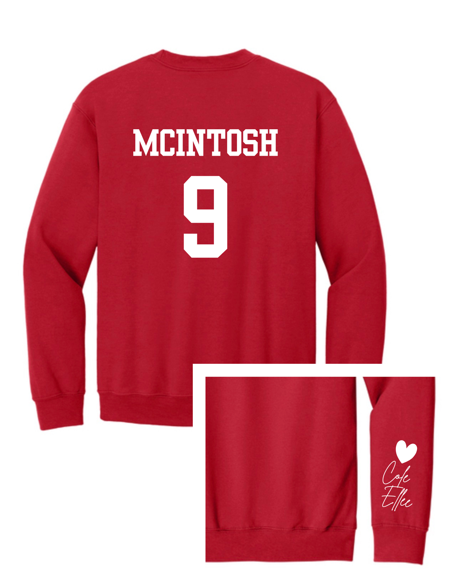 Custom Back Name and/or Number