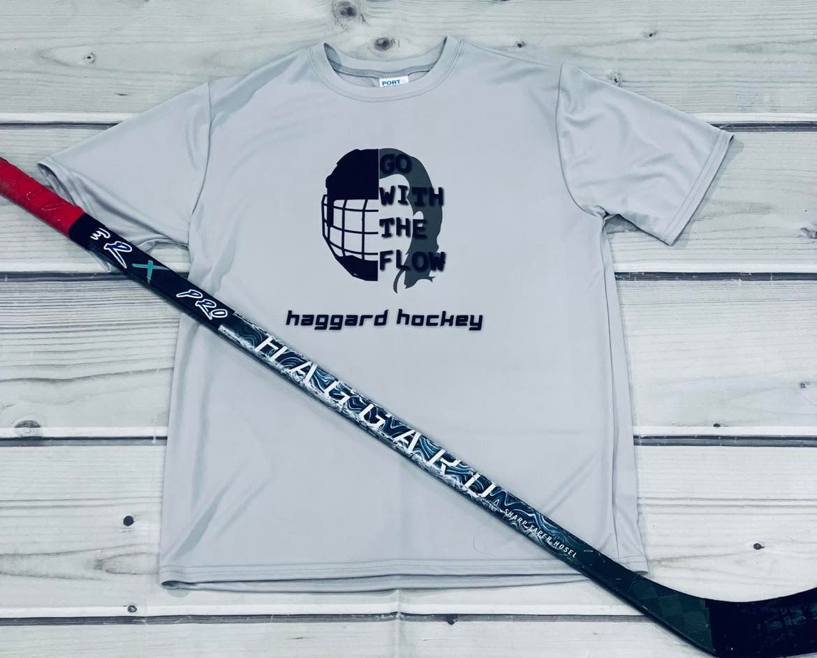 Haggard Hockey "Go with the Flow" Dri fit short sleeve shirt-Youth