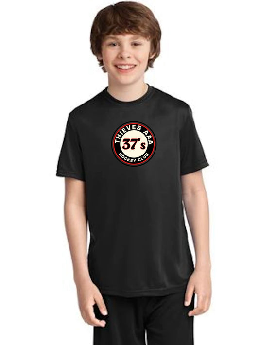 Youth Dry Fit Short Sleeve Tee - Black