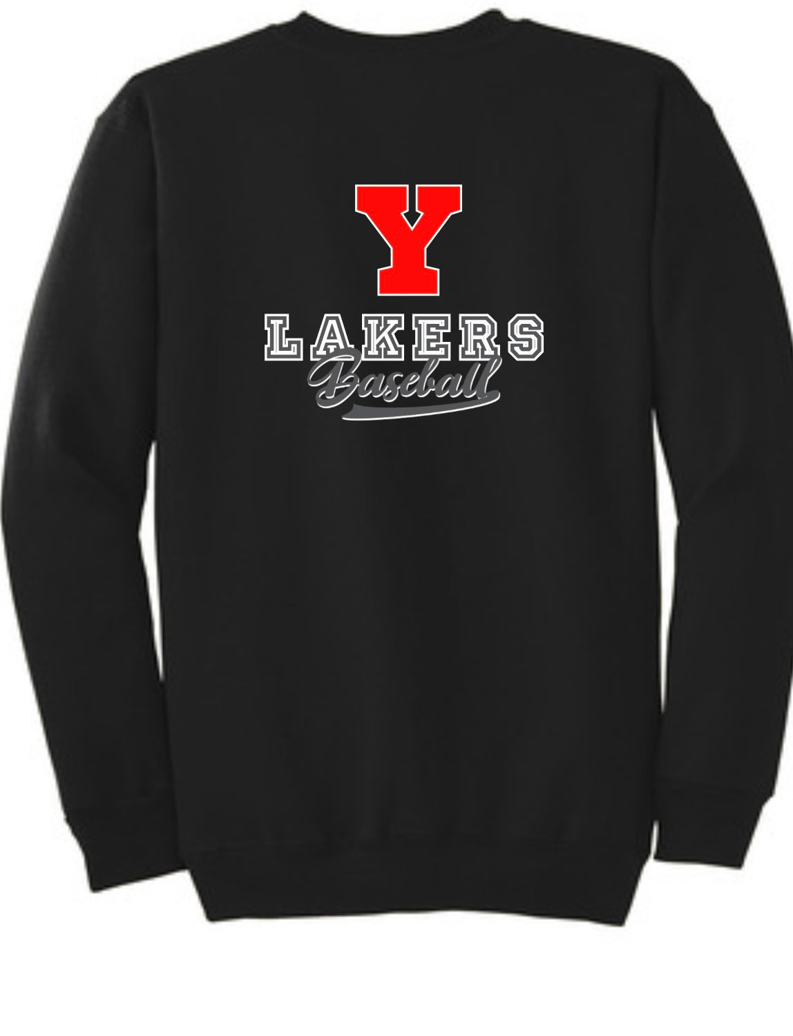 Yankton Baseball Crew Sweatshirt - Red Y