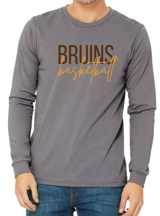 Bruins Basketball Gray Long Sleeve