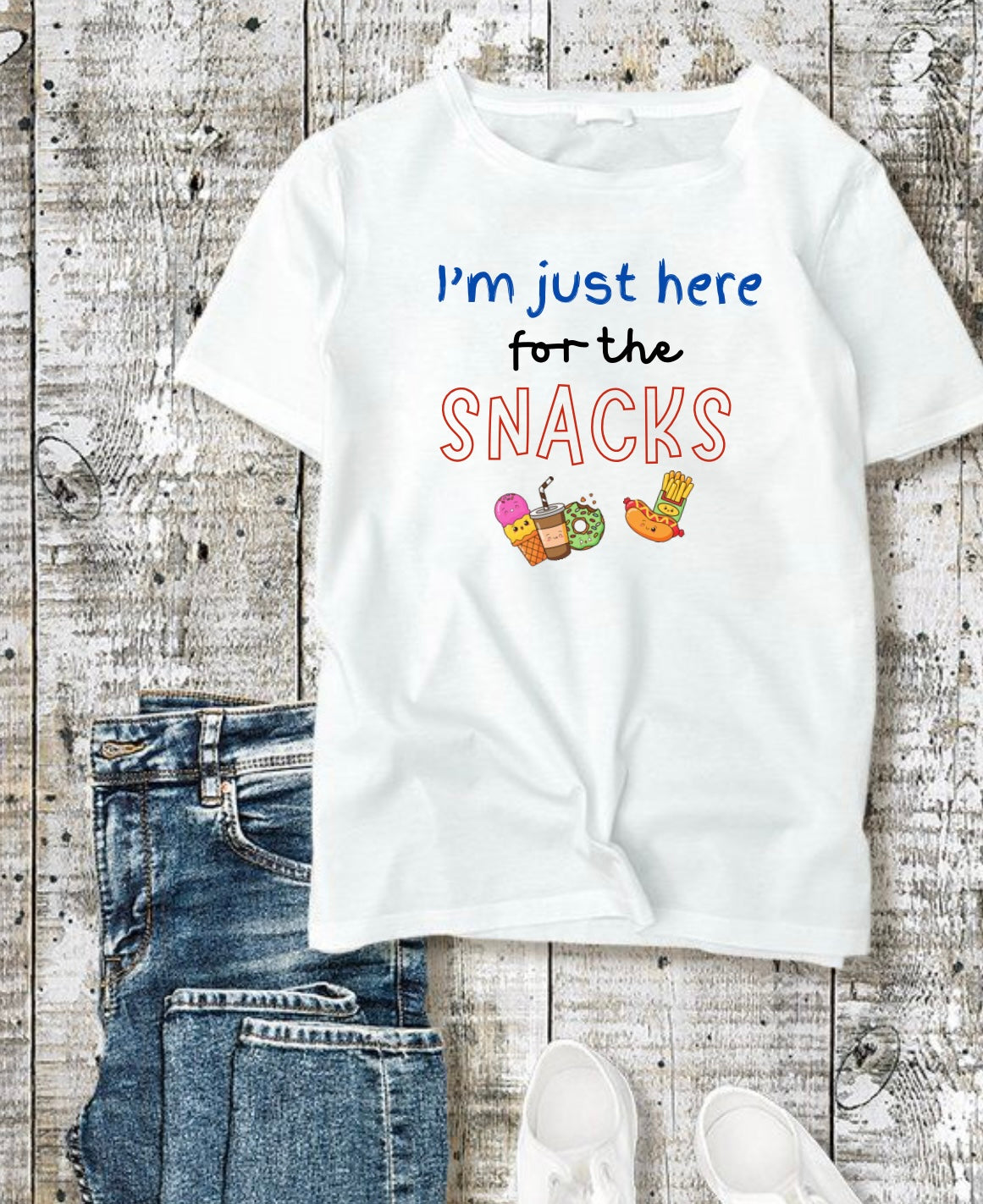 Kids Here for the Snacks Tee