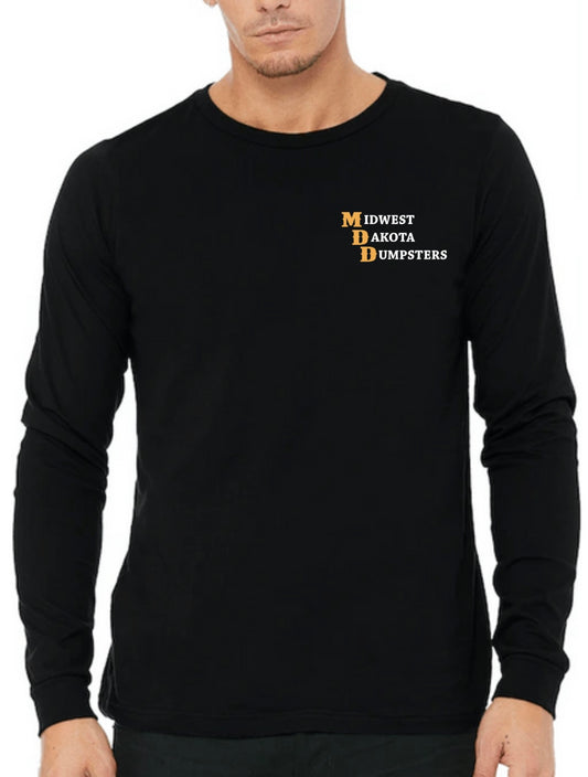 MDD Black Long Sleeve Side Logo