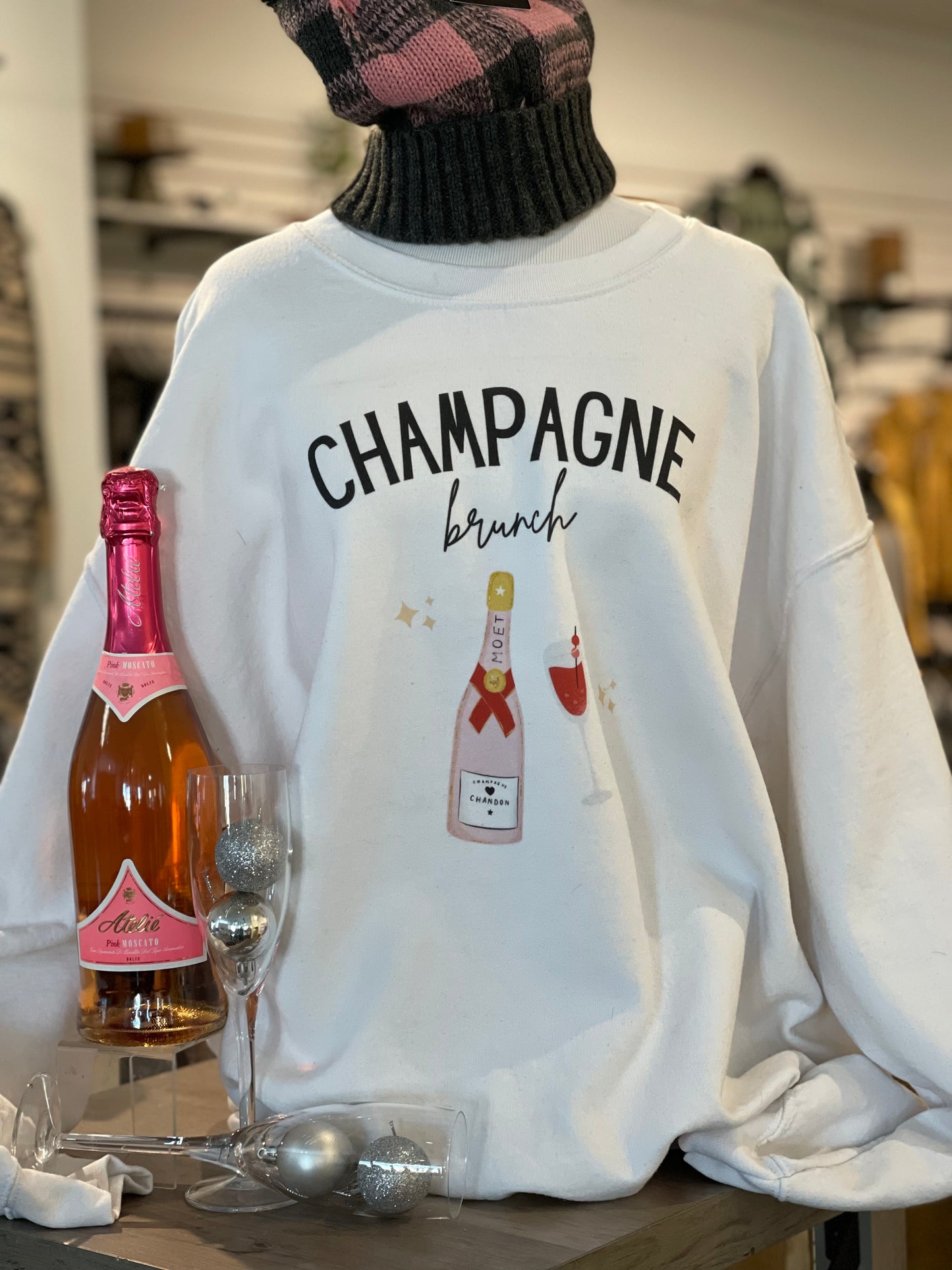 Champagne Brunch Crew Sweatshirt