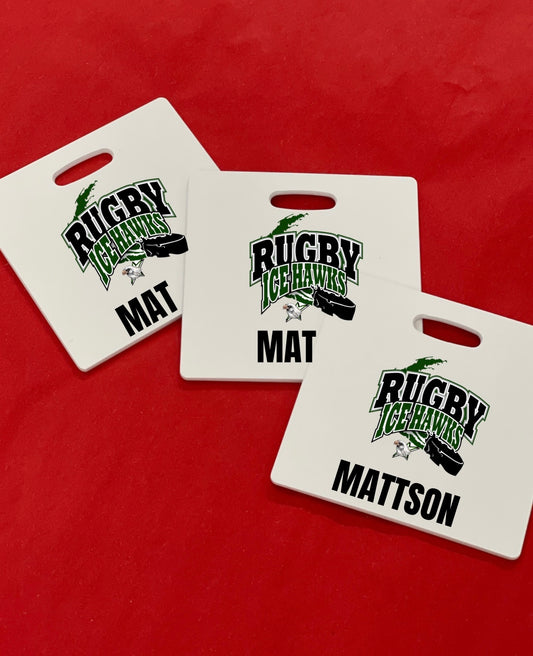 Ice Hawks Bag Tags