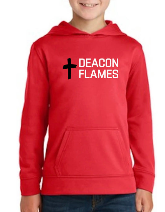 Youth Flames Dry Fit Hoodie